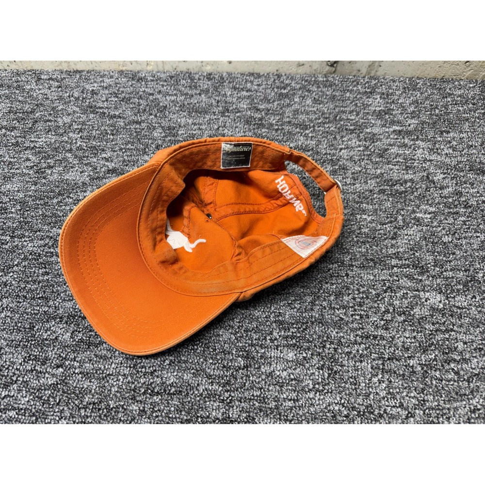Texas Longhorns Hat Signatures Burnt Orange Adjustable Baseball Cap Horns Logo - Picture 3 of 7